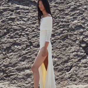 Kleid TURN UP in Vanilla, ENVELOPE !976,