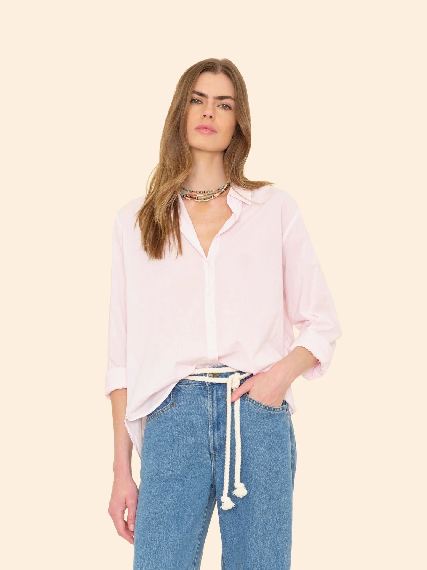 Bluse BEAU in Pale Rose, XIRENA