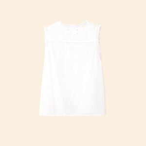Bluse LOUISE in White, XIRENA x Léa Meylan