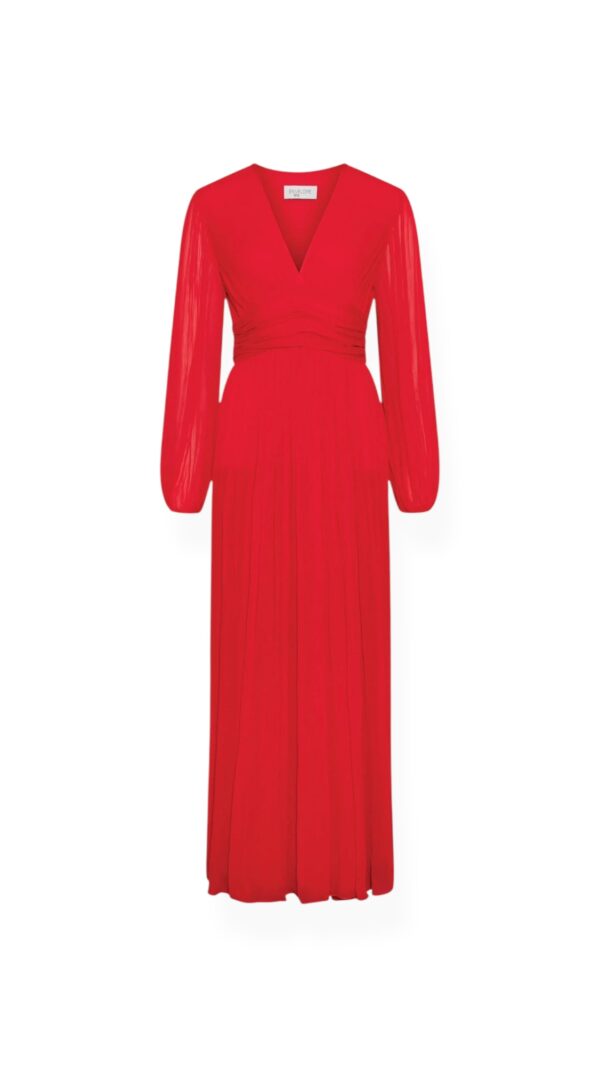 Kleid RIVIERA in Poppy Red, Envelope 1976,