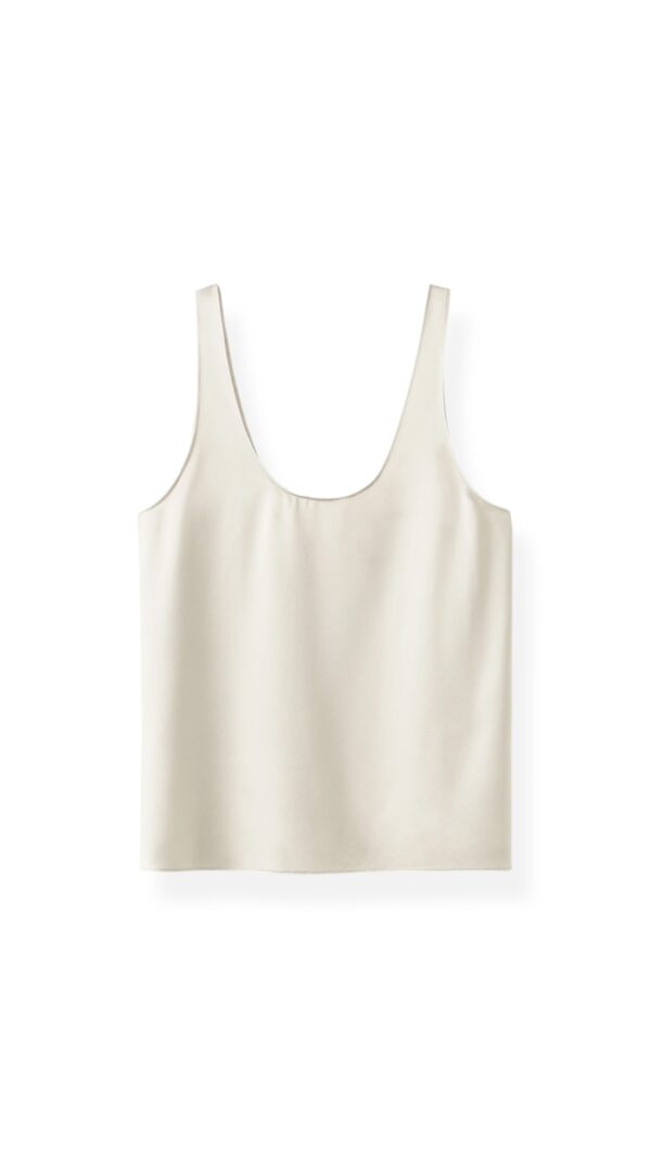 ROMY SATIN TOP, PEARL, ALMADA