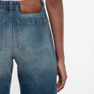 Alina High Waisted Jean In Washed Blue, VICTORIA BECKHAM,
