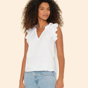 Bluse LARA in White, XIRENA