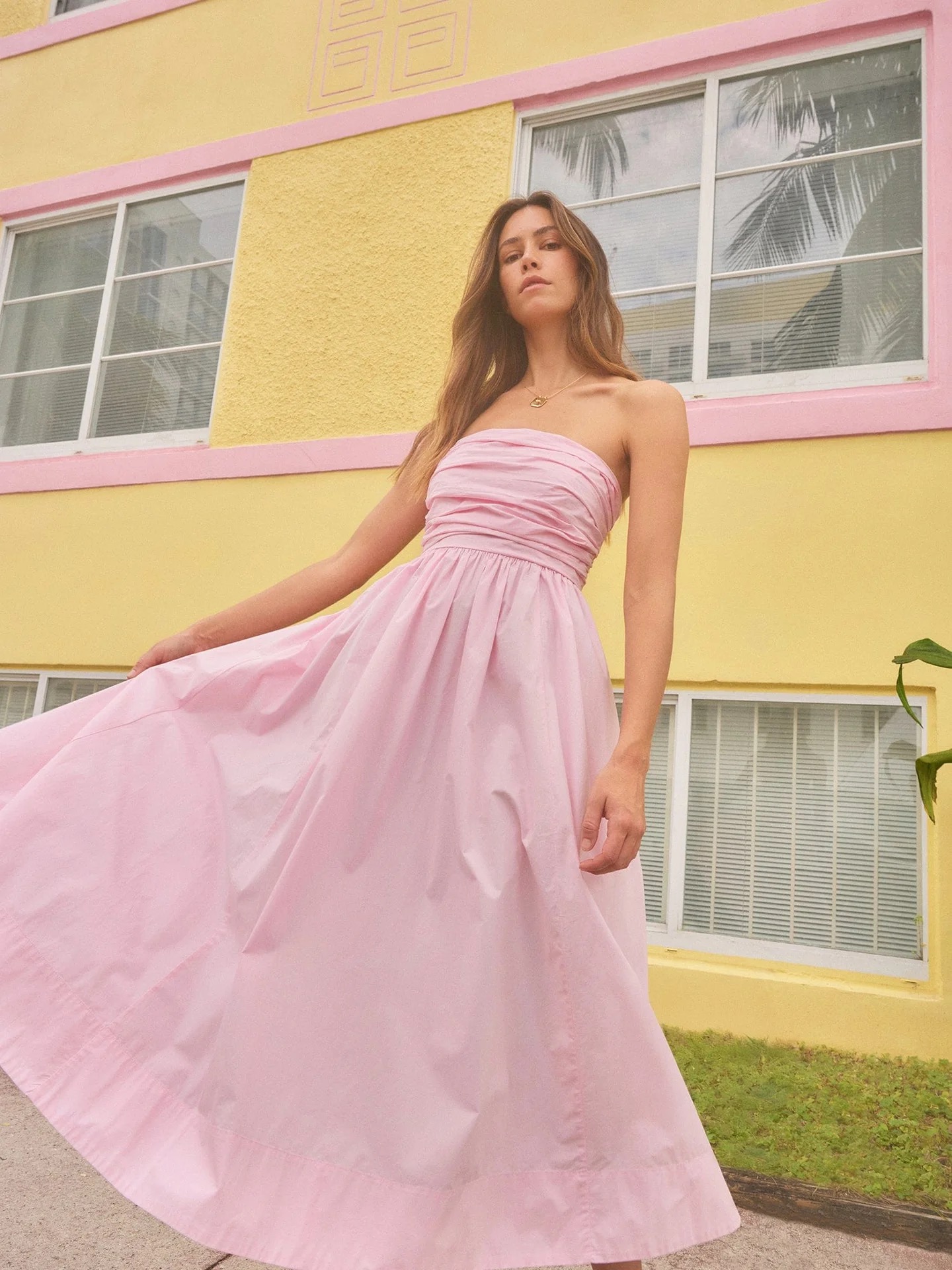 Kleid CLEA in Gloss Pink, XIRENA