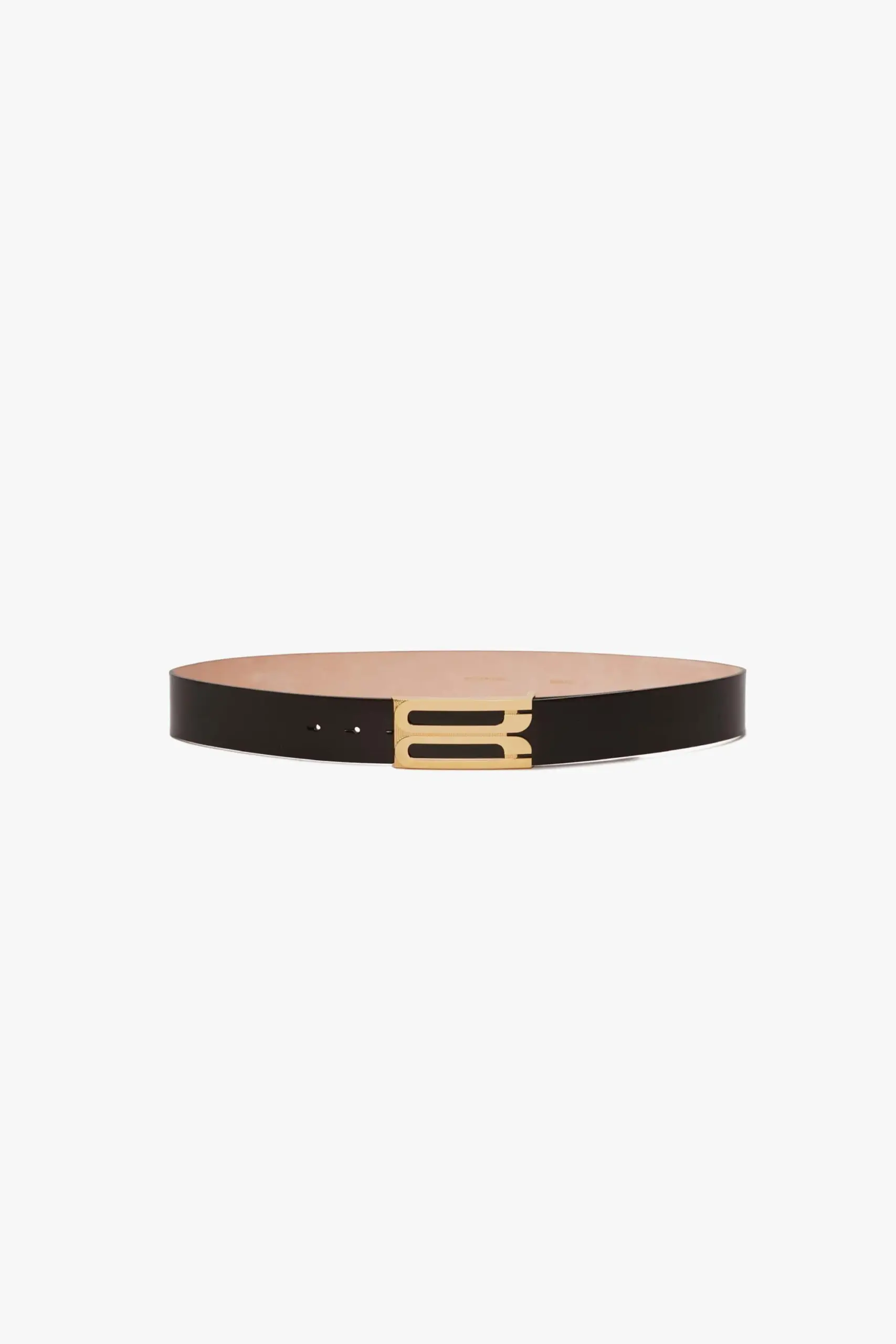 Jumbo Frame Belt In Black Grained Leather, VICTORIA BECKHAM