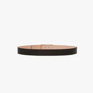 Jumbo Frame Belt In Black Grained Leather, VICTORIA BECKHAM