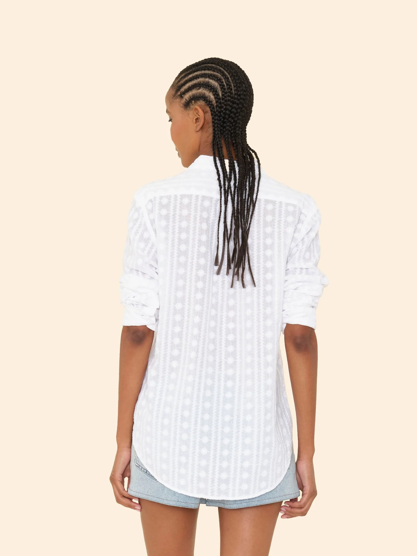 Bluse BEAU Embroidered white, XIRENA