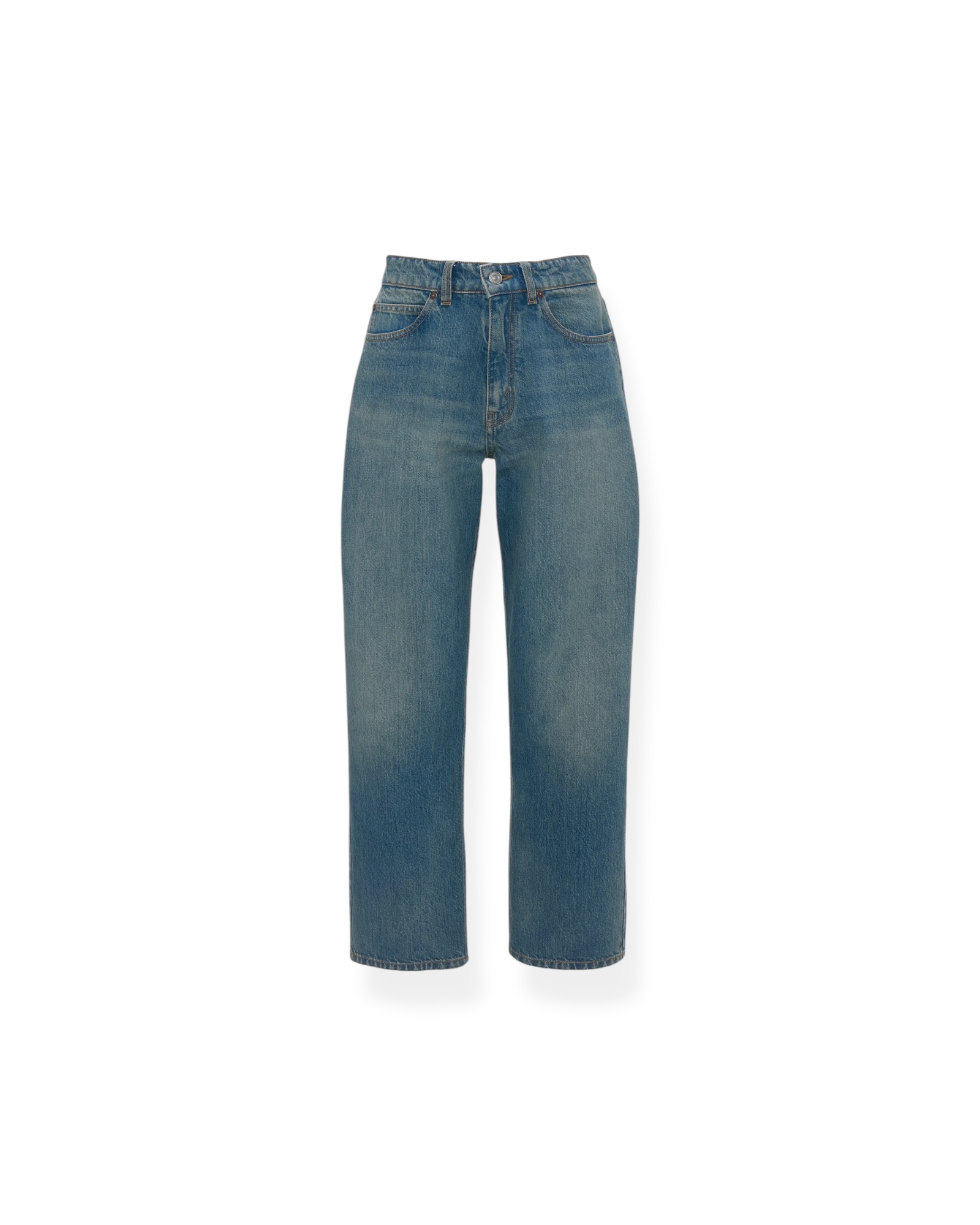 Bernie Relaxed Jeans In Washed Blue, VICTORIA BECKHAM,