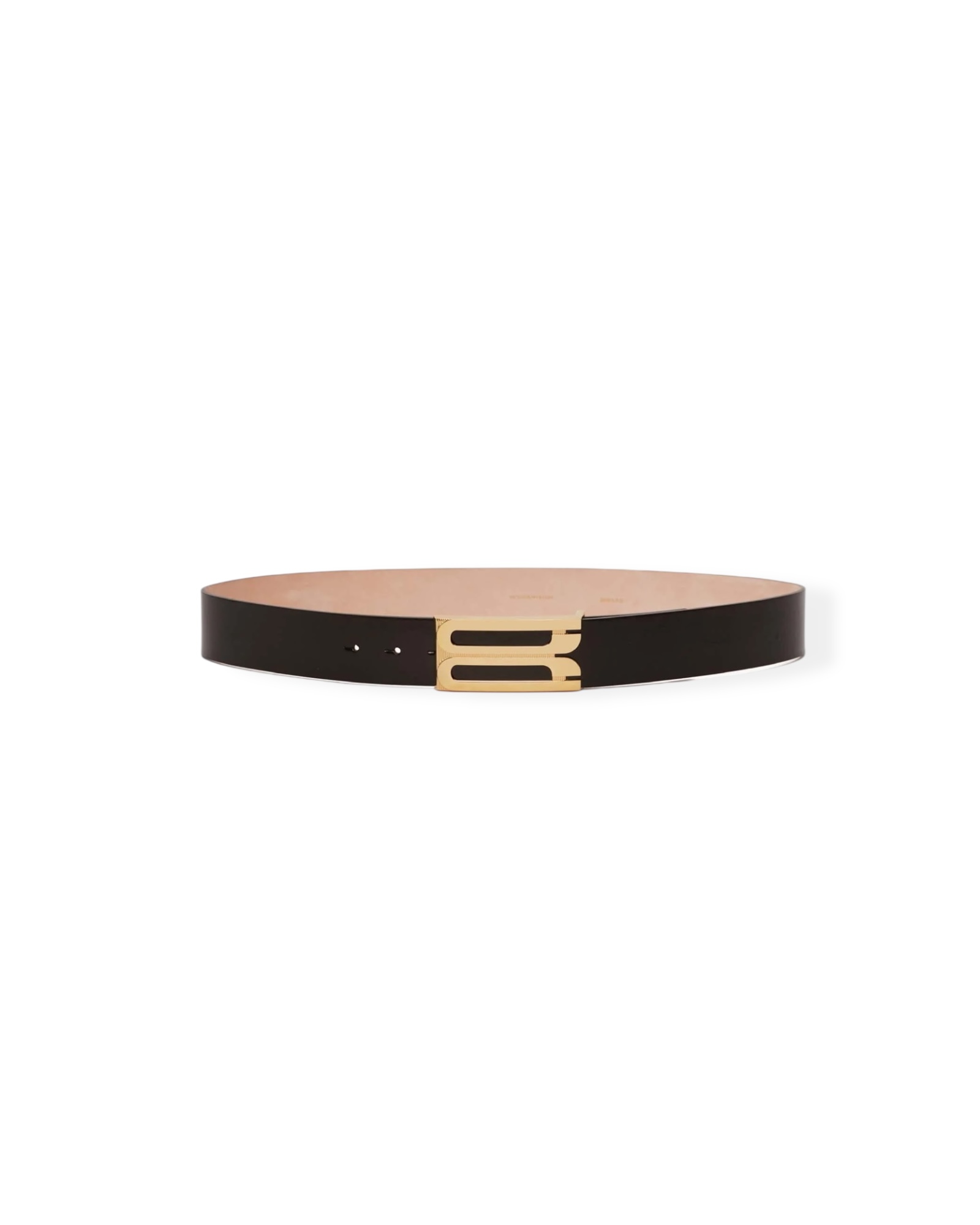 Jumbo Frame Belt In Black Grained Leather, VICTORIA BECKHAM
