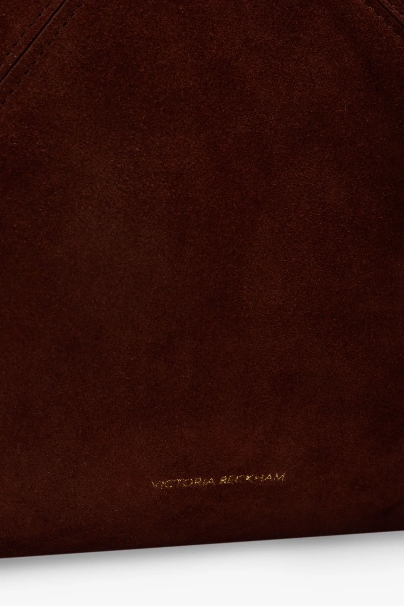 Victoria Tote In Dark Brown Suede, VICTORIA BEKCHAM