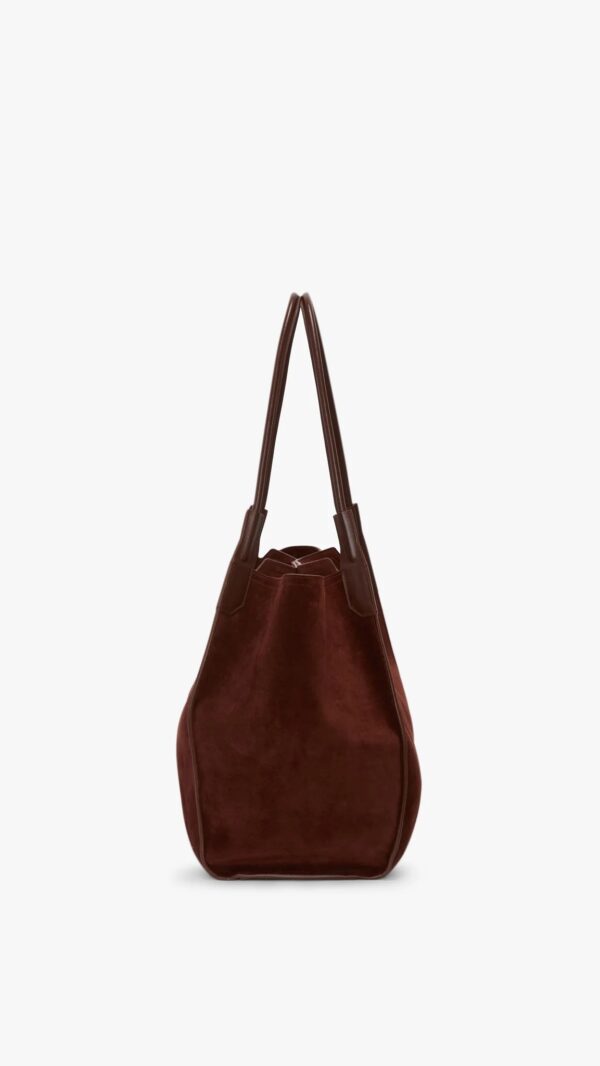 Victoria Tote In Dark Brown Suede, VICTORIA BEKCHAM Victoria Tote In Dark Brown Suede, VICTORIA BEKCHAM