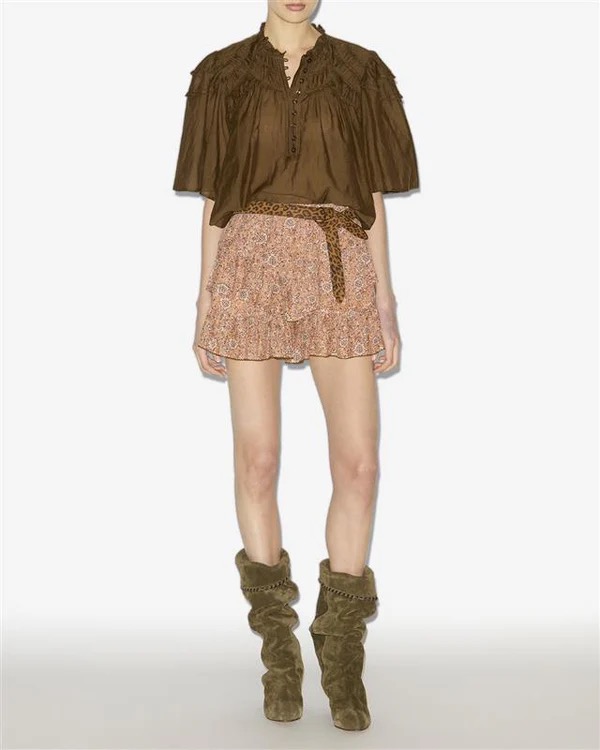 Gürtel LECCE in Leopard Print ISABEL MARANT