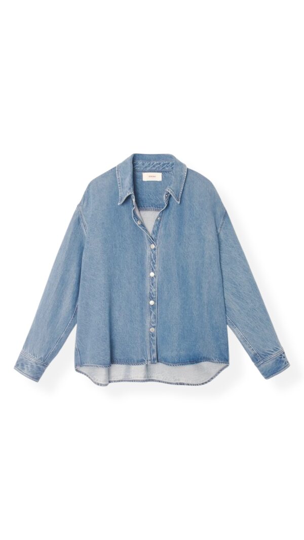 Bluse GIA in wash blue, XIRENA