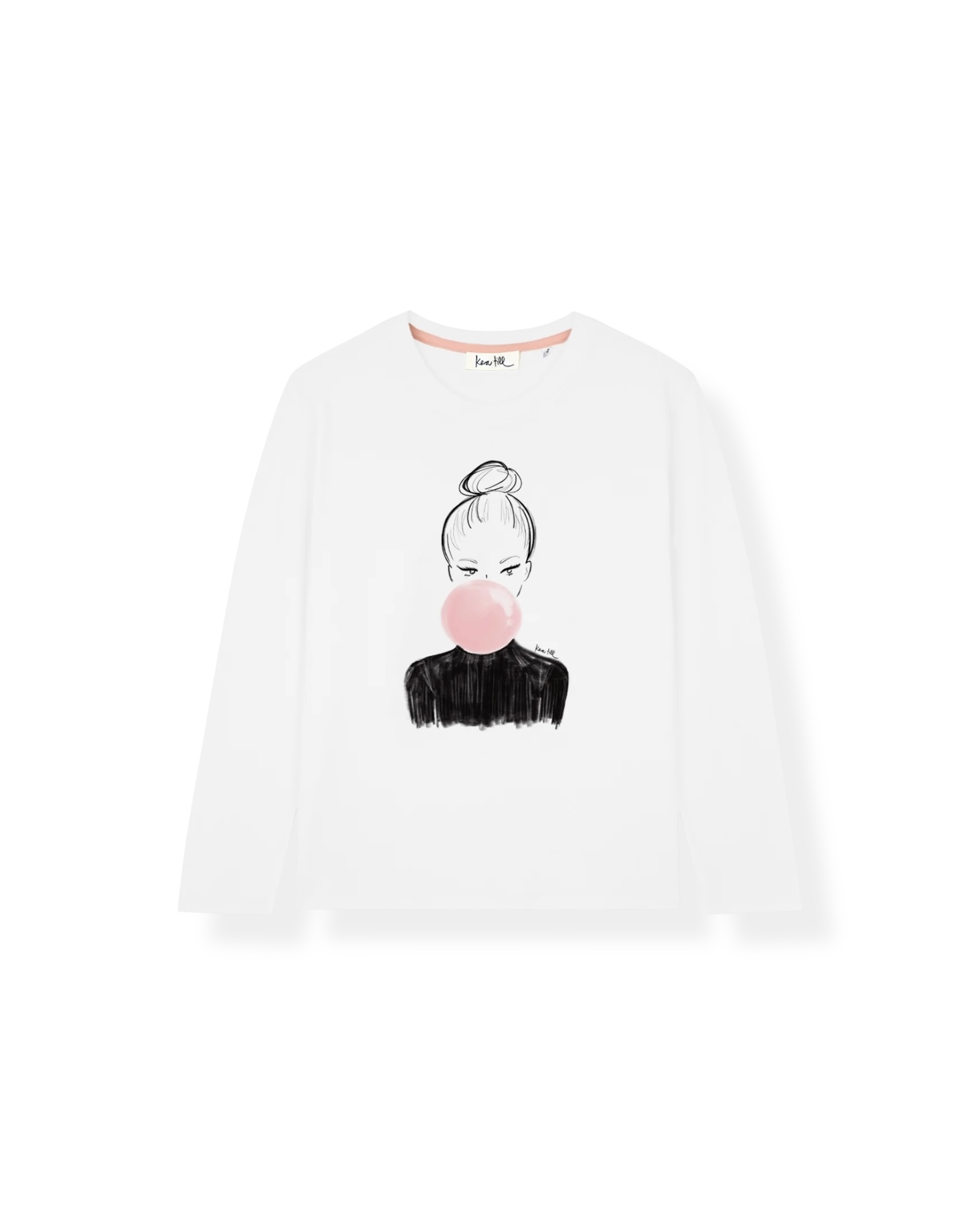 T-SHIRT "CHEWING GUM" in White, KERA TILL