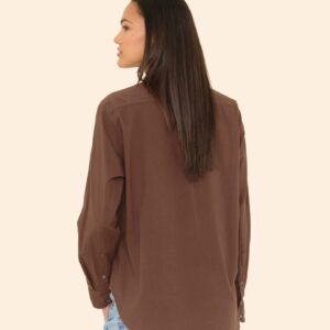 Bluse BEAU in Chocolate Brown, XIRENA