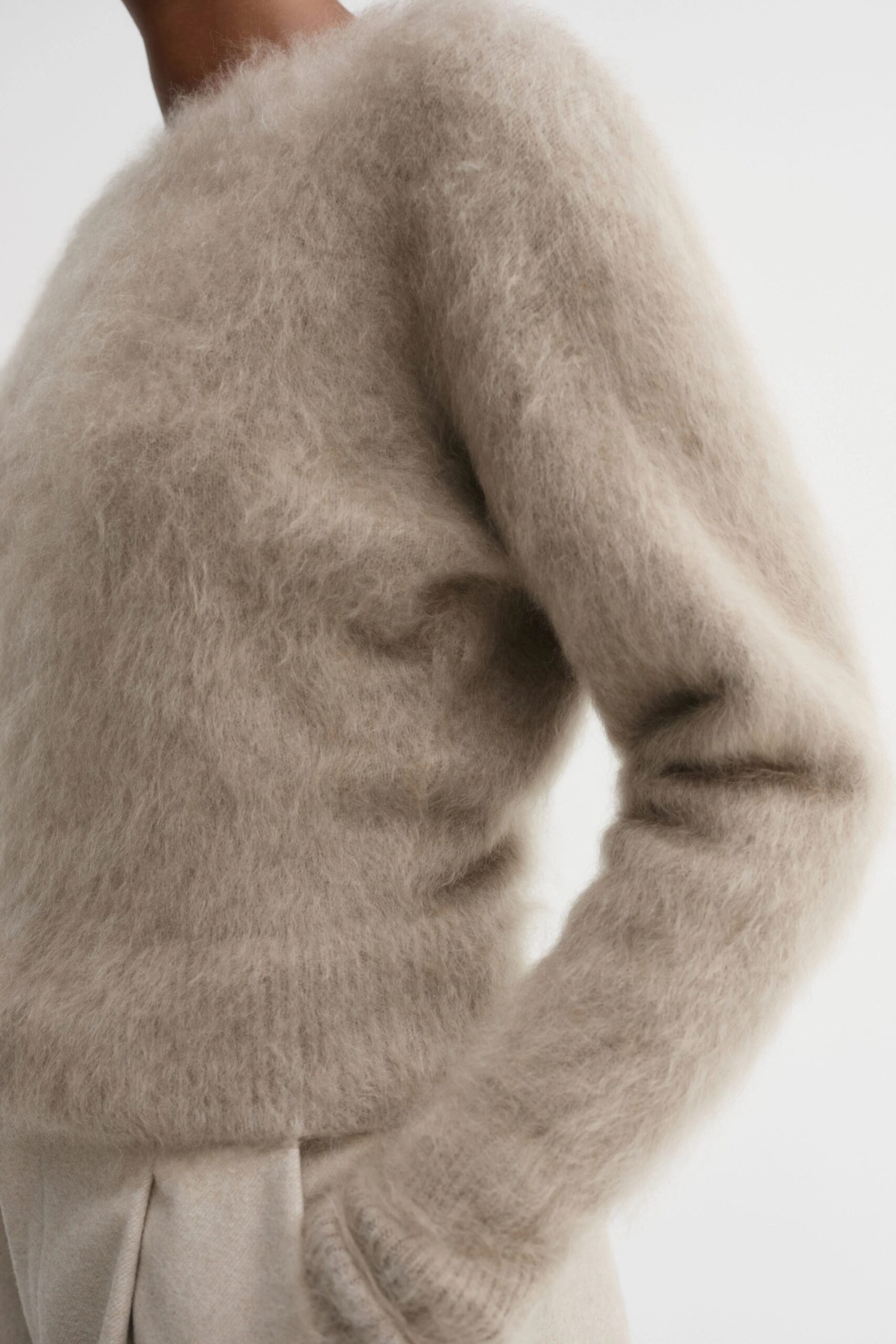 ZOE Crewneck Sweater in Taupe, ALMADA LABEL