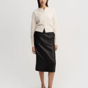 Cardigan COCO BRUSHED in Vanilla, ALMADA LABEL