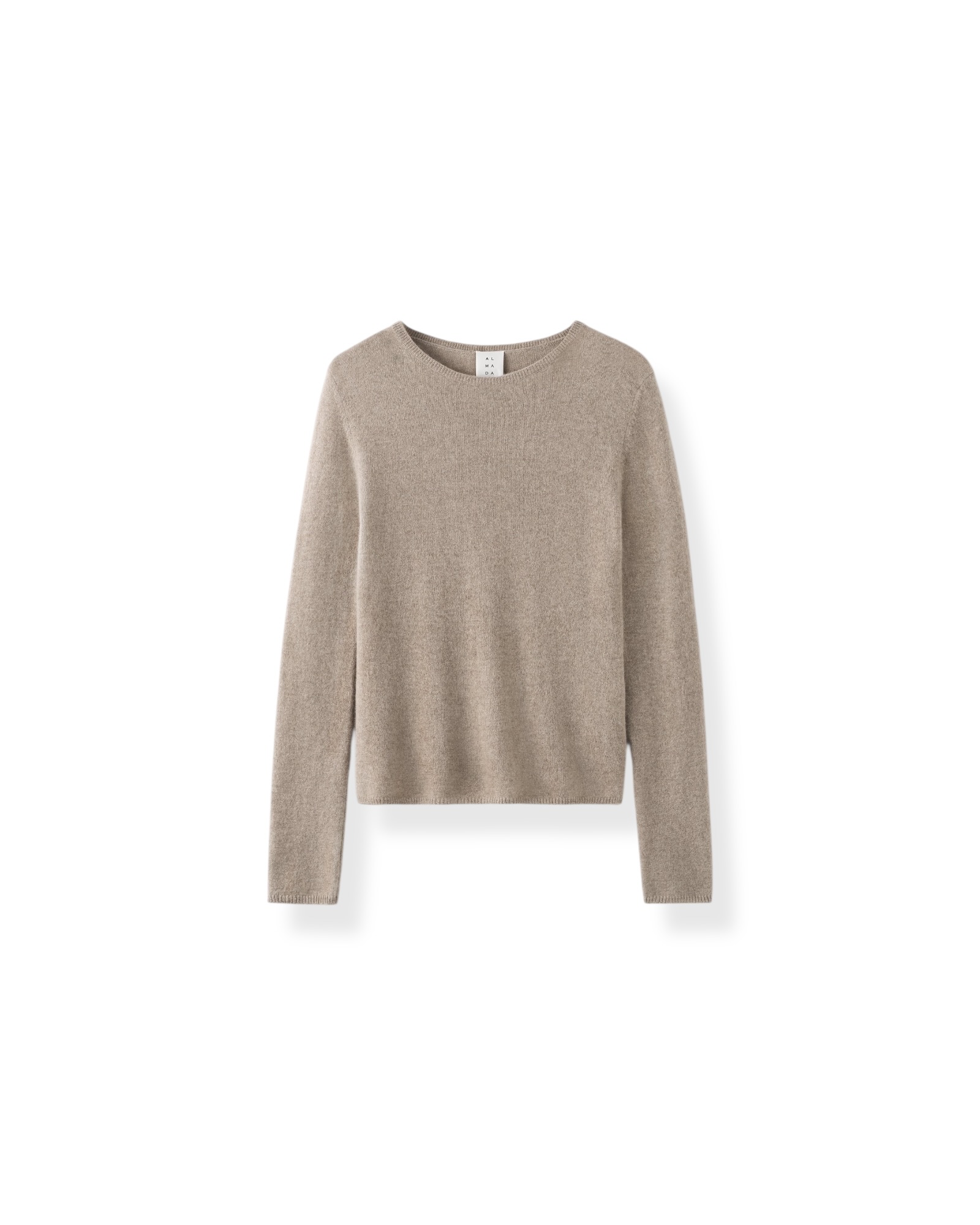 AWA Crewneck Sweater in NOUGAT, ALMADA LABLE,
