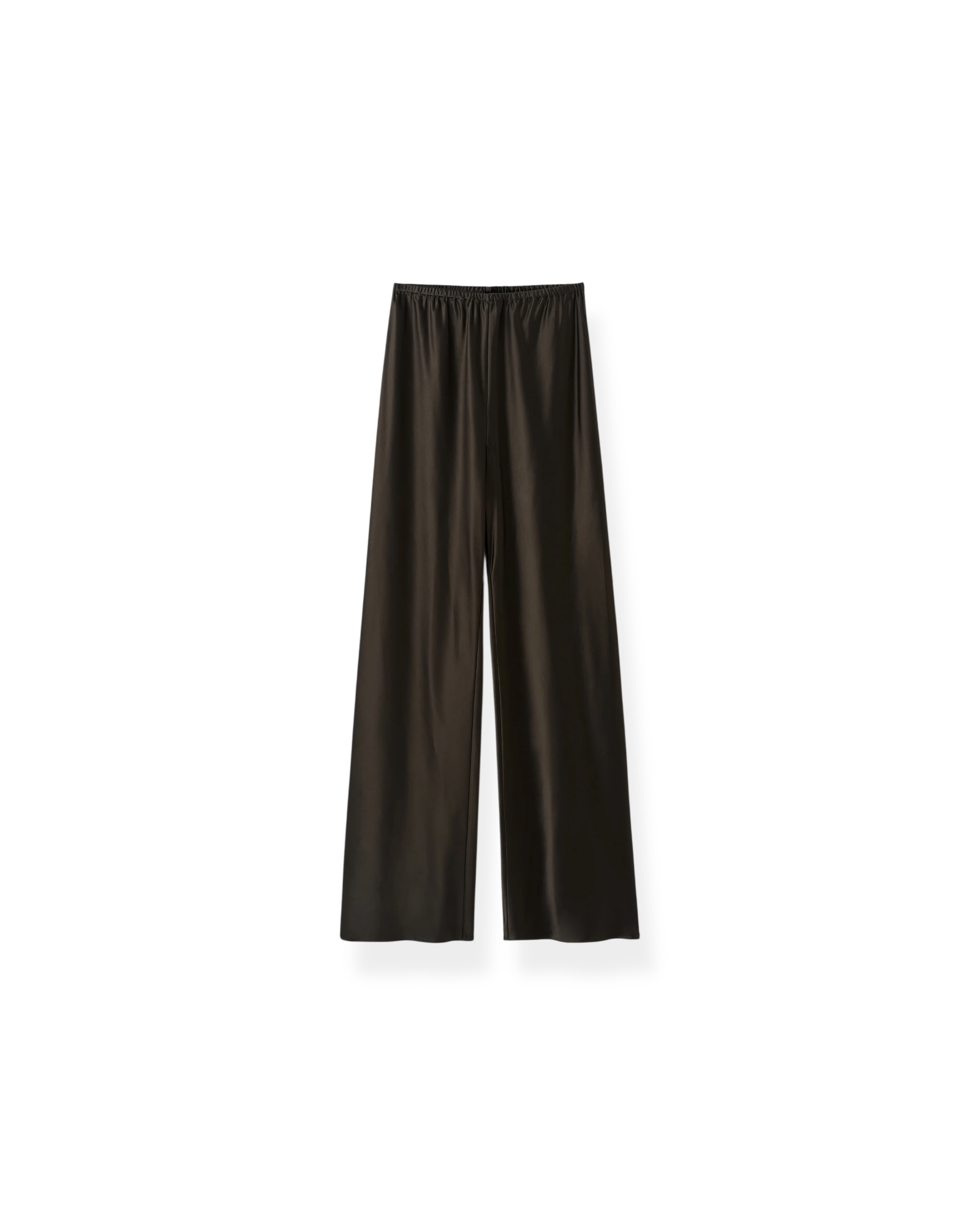 BIAS SATIN PANTS in Chocolate, ALMADA LABEL