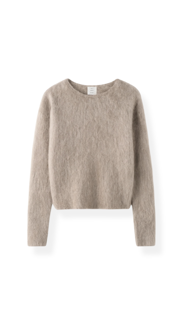 ZOE Crewneck Sweater in Taupe, ALMADA LABEL