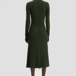 Ribbed Midi Knit Skirt in Oregano, VICTORIA BECKHAM