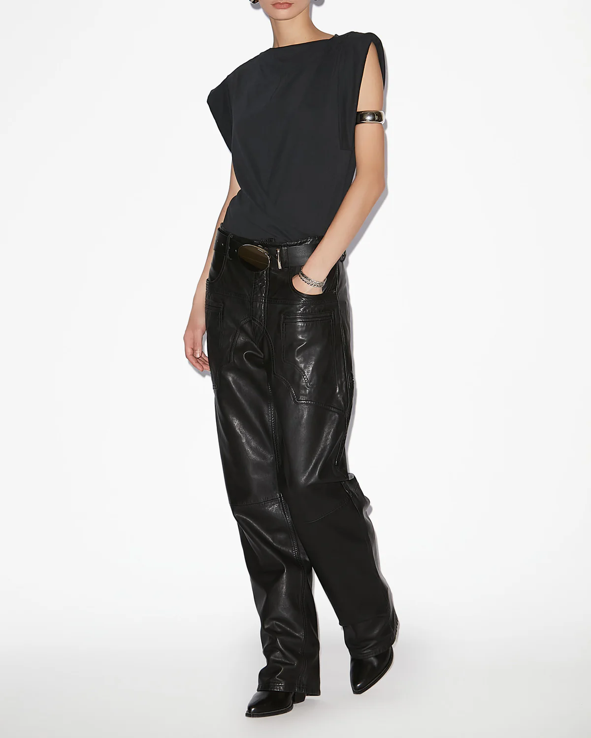T-Shirt MAISAN in Black, ISABEL MARANT