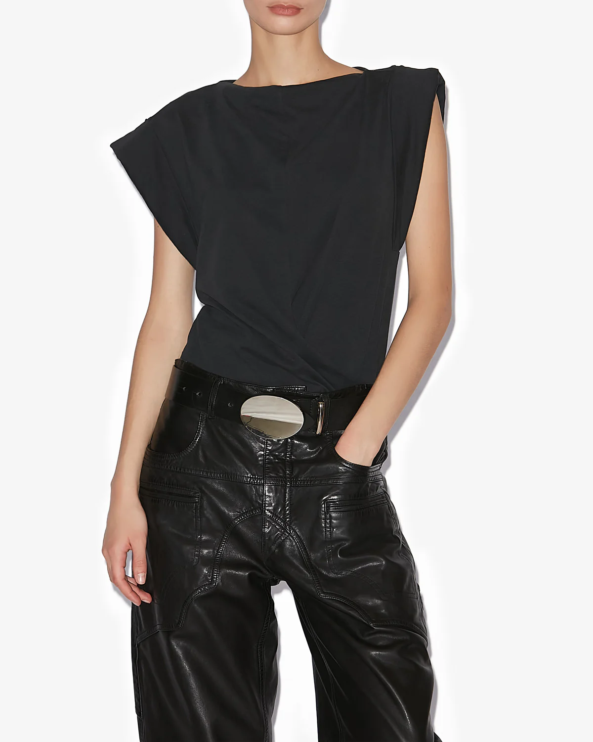 T-Shirt MAISAN in Black, ISABEL MARANT