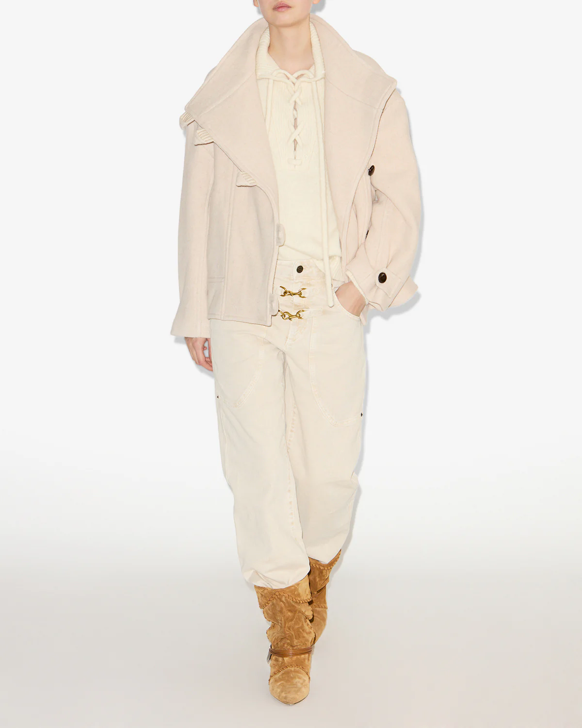 Mantel HANIS in Ecru, ISABEL MARANT