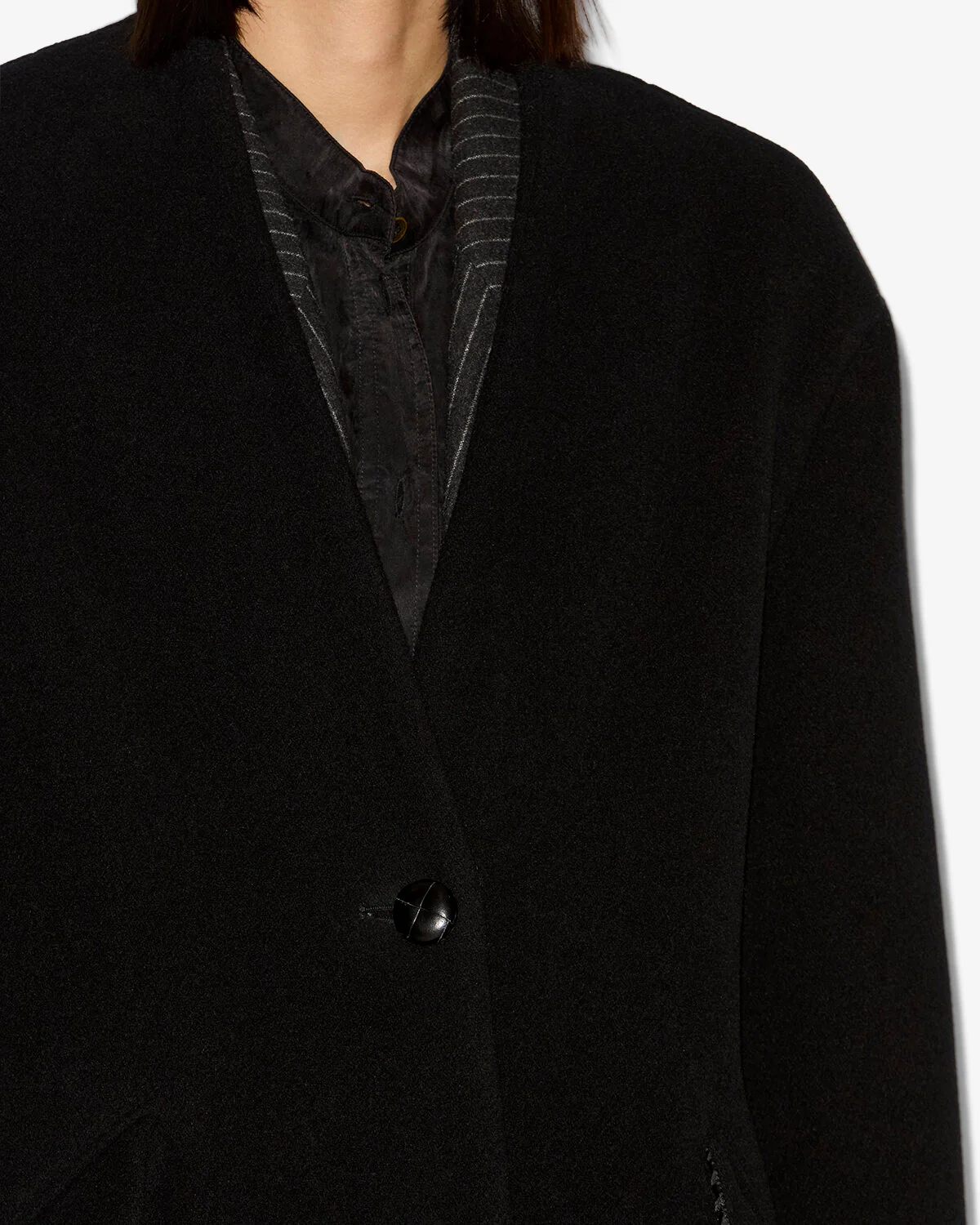 Mantel FLORANE in Black, ISABEL MARANT