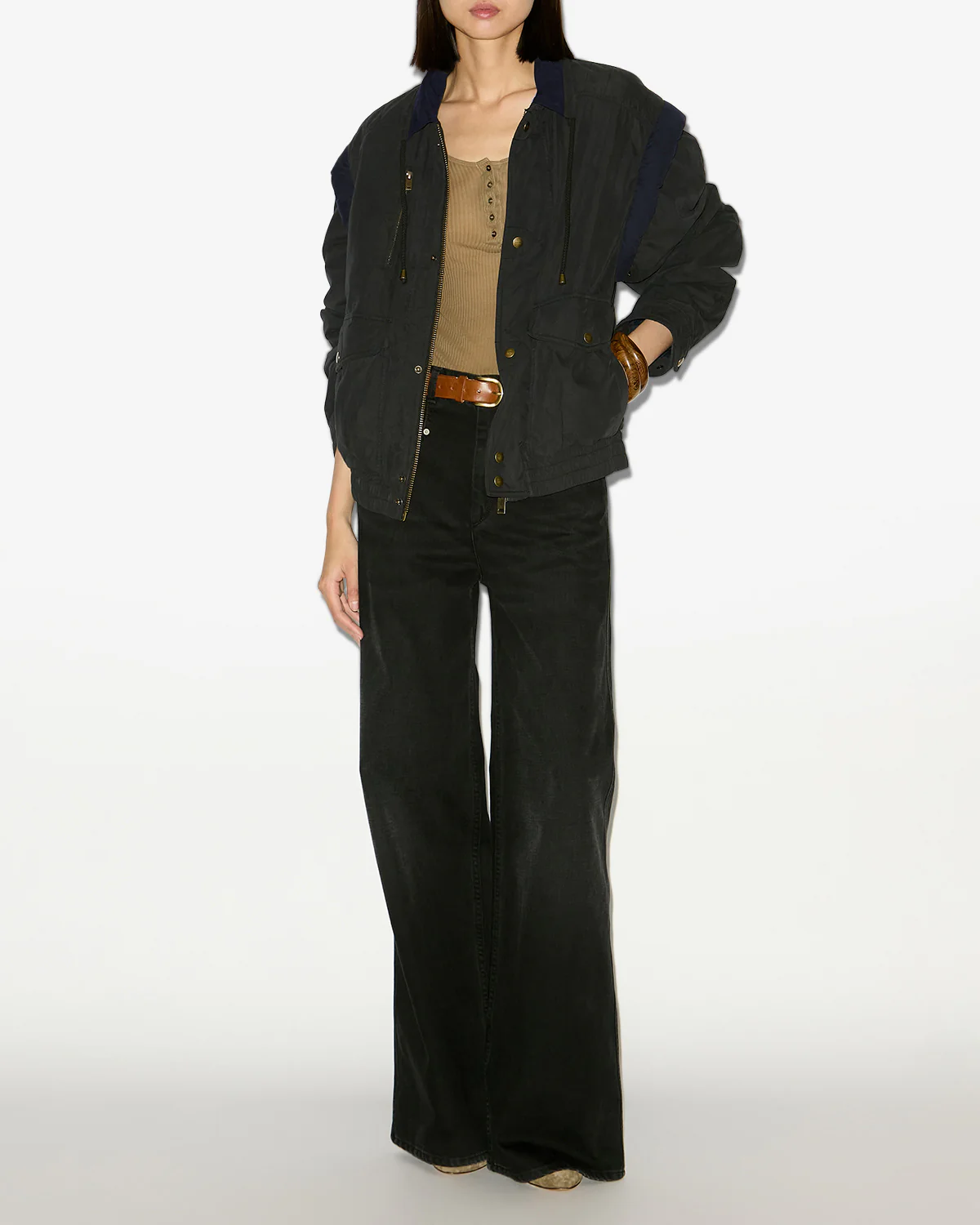 Blouson DESHA in Washed Black, ISABEL MARANT