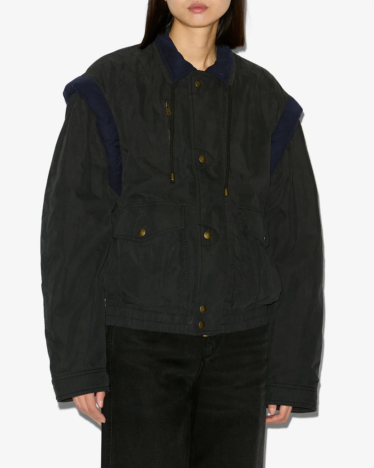 Blouson DESHA in Washed Black, ISABEL MARANT