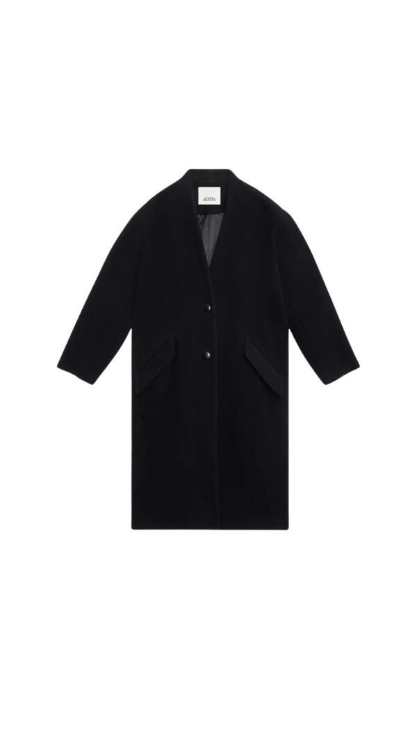 Mantel FLORANE in Black, ISABEL MARANT