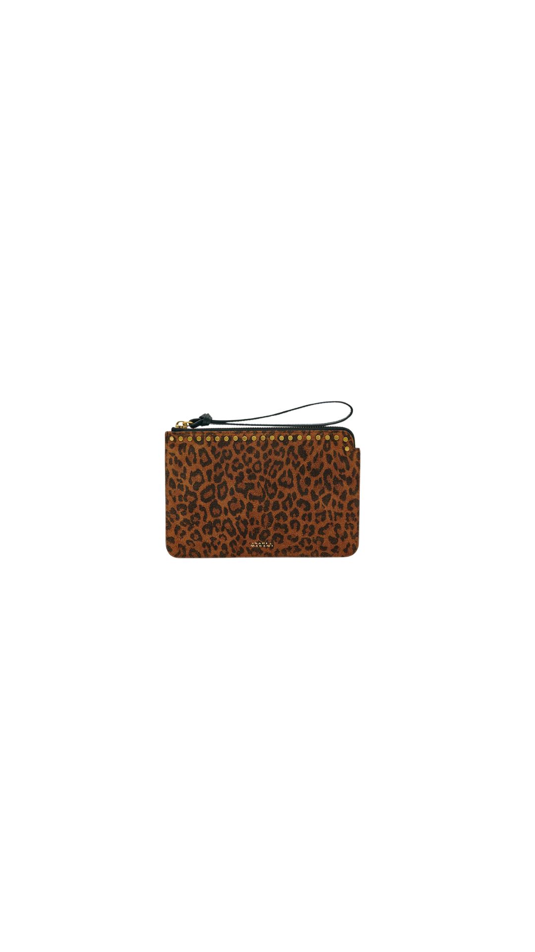 Clutch FLAT POUCH in Leopard, ISABEL MARANT