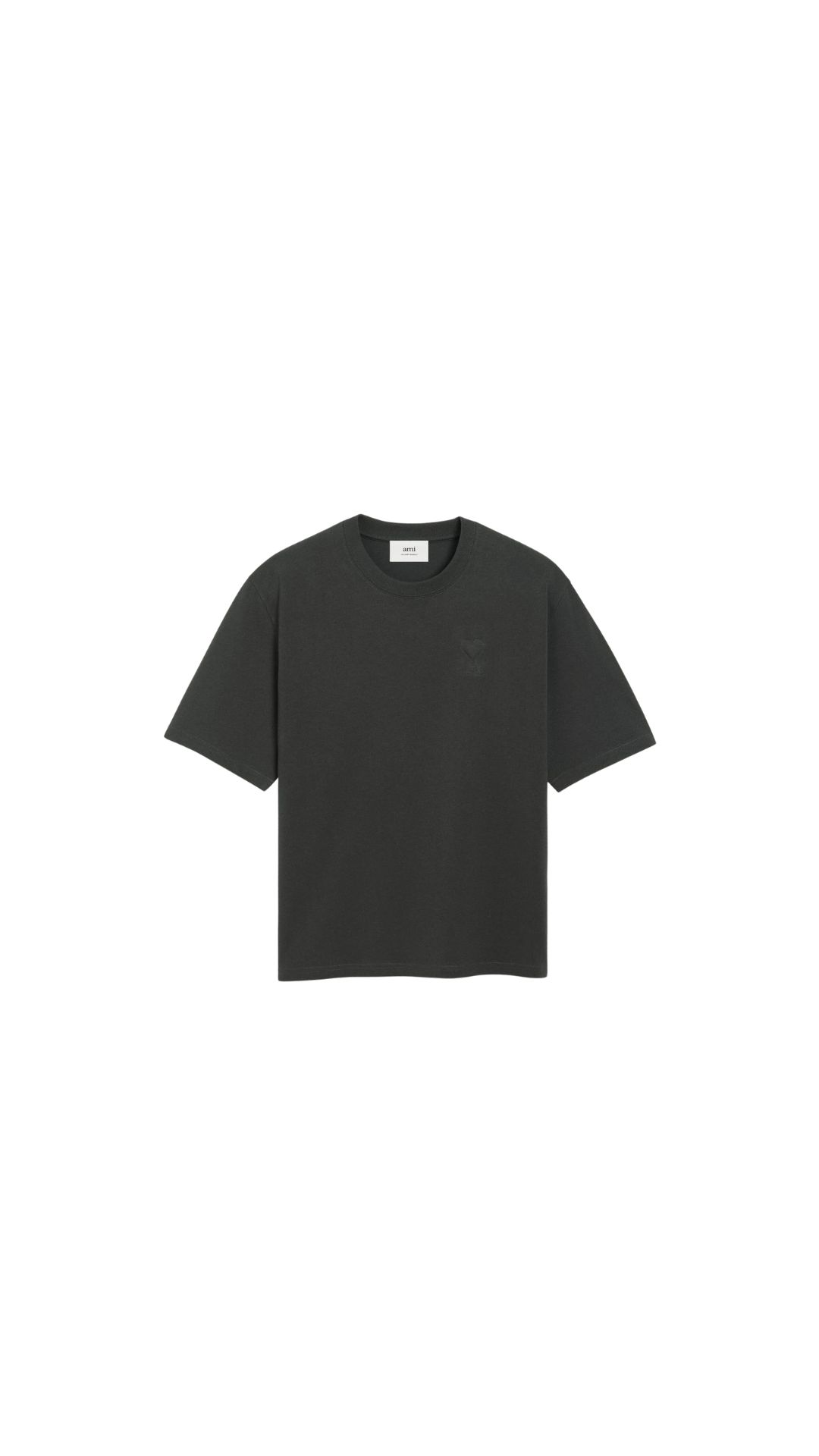 T-Shirt AMI DE COEUR in Anthrazit, AMI PARIS