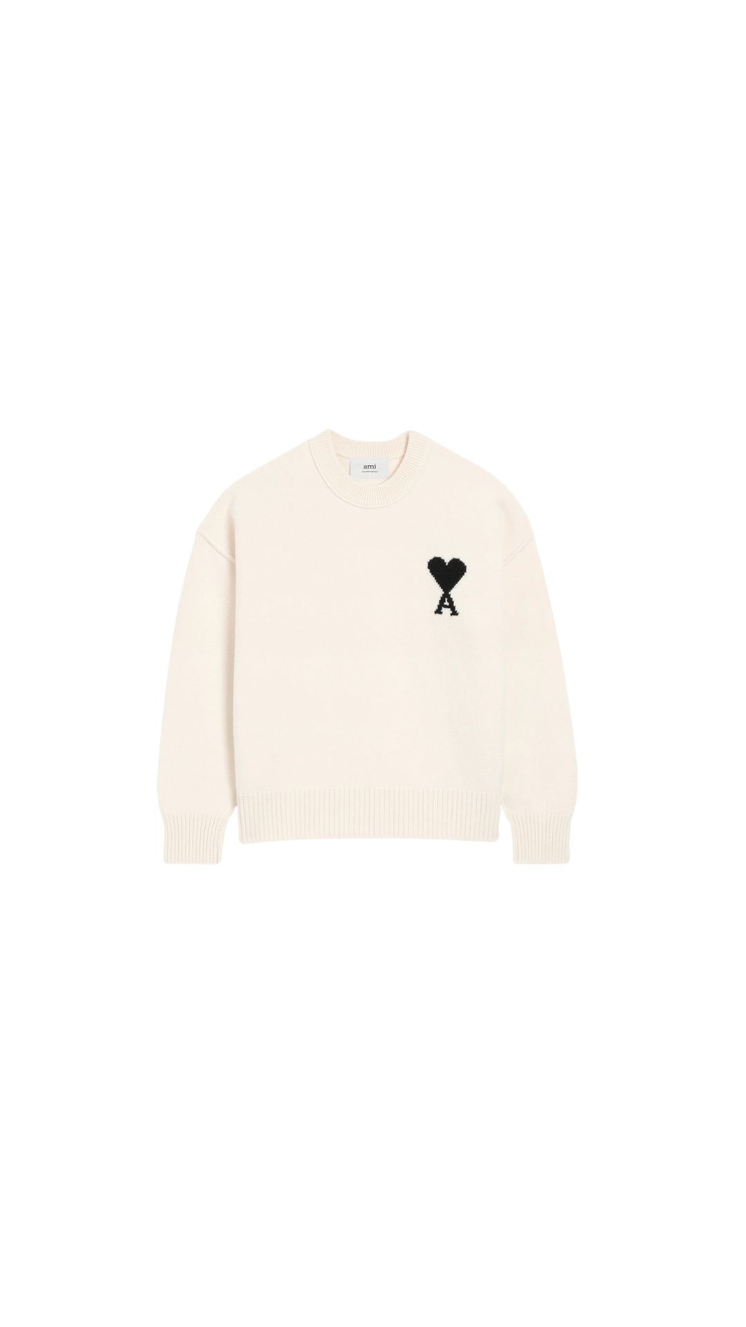 Pullover AMI DE COEUR in Ecru, AMI PARIS