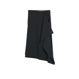 Midi-Wickelrock in Black, AMI PARIS