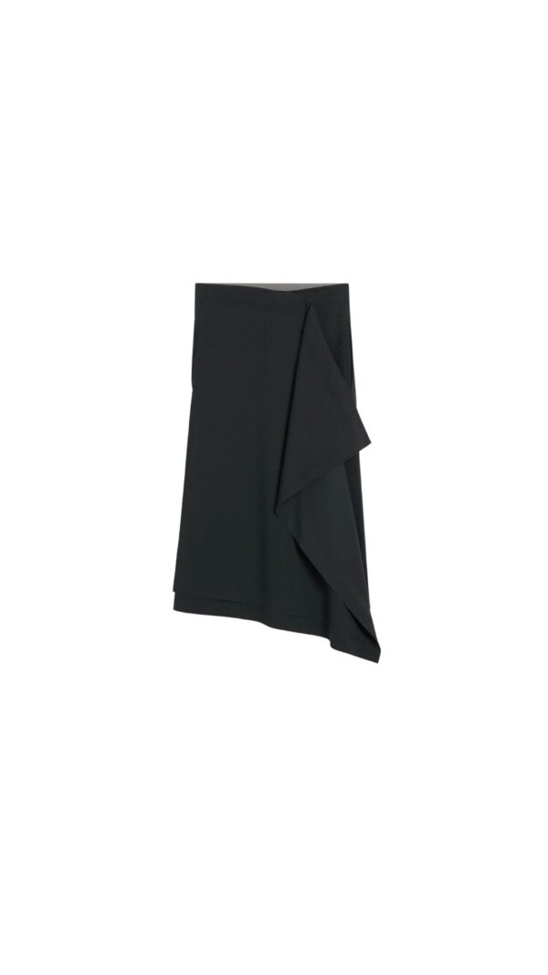 Midi-Wickelrock in Black, AMI PARIS