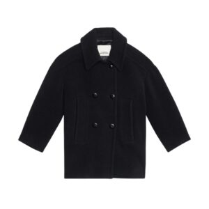 Mantel FIBY in Black, ISABEL MARANT