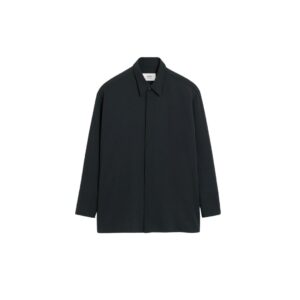 Oversize Hemd in Anthrazit, AMI PARIS
