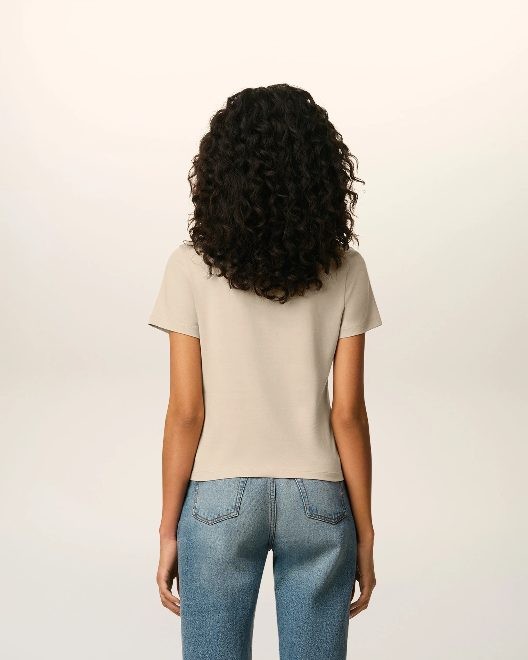 T-Shirt AMI DE COEUR in WHITE COFFEE, AMI PARIS