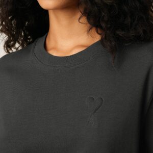 T-Shirt AMI DE COEUR in Anthrazit, AMI PARIS