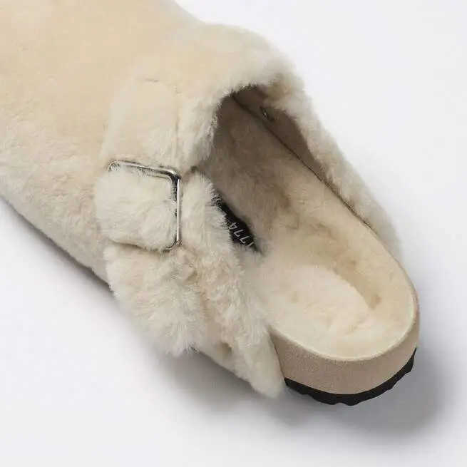 Boston 1774 Shearling in Cream, 1774 BIRKENSTOCK