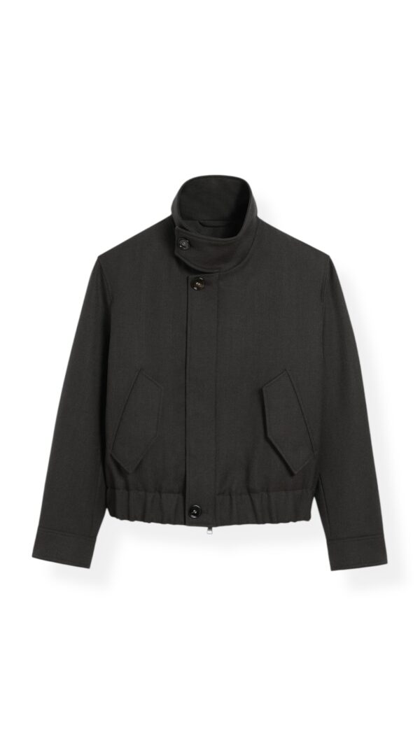 Jacke aus Wolle in Faded Black, AMI PARIS