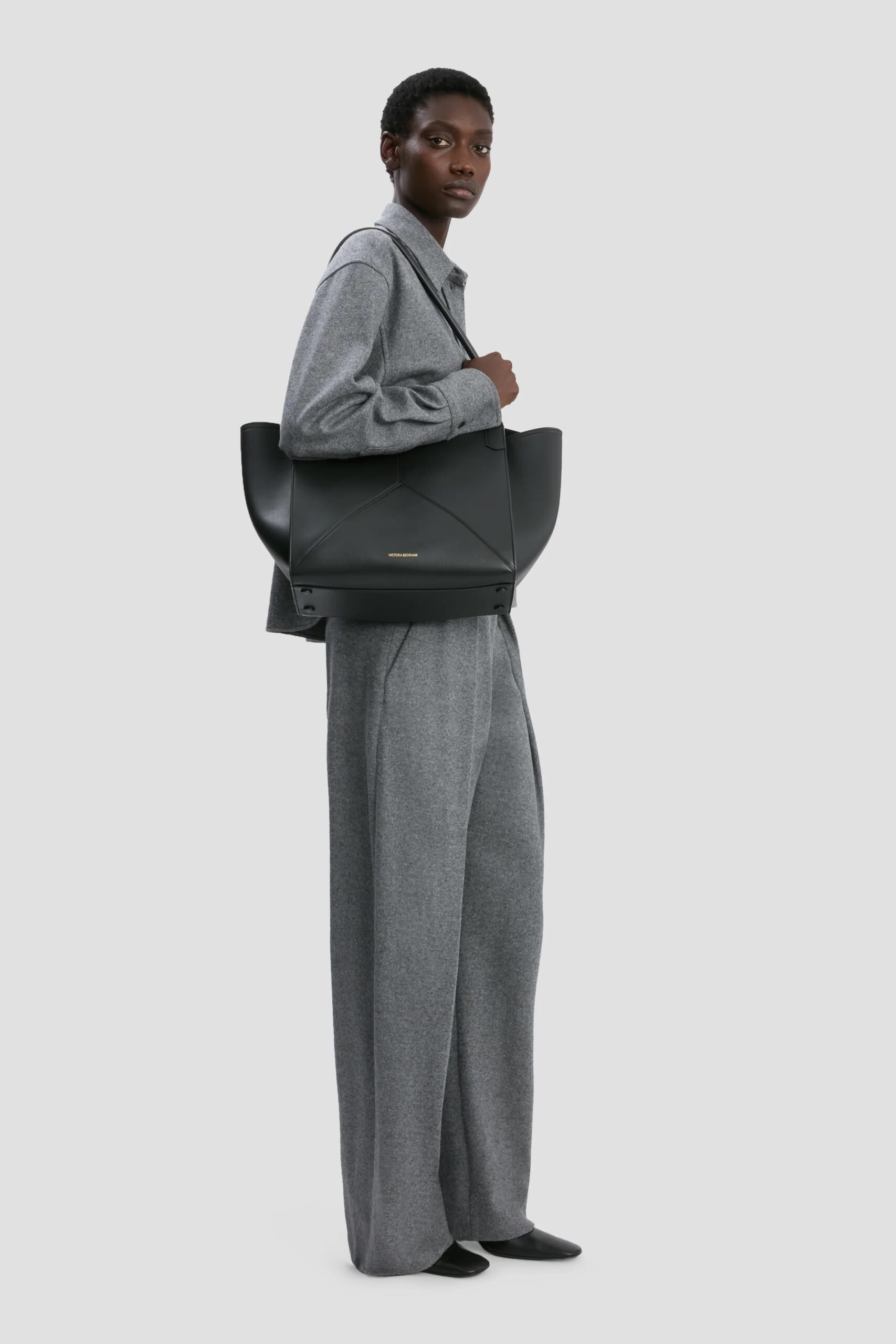 Victoria Tote Bag in Black, VICTORIA BECKHAM,