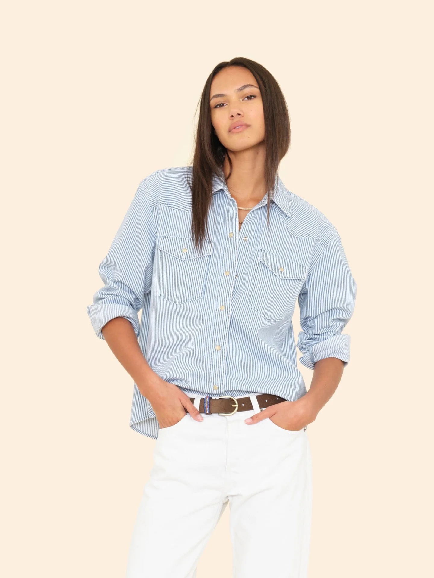 Denim Hemd BYRON in Blue, XIRENA