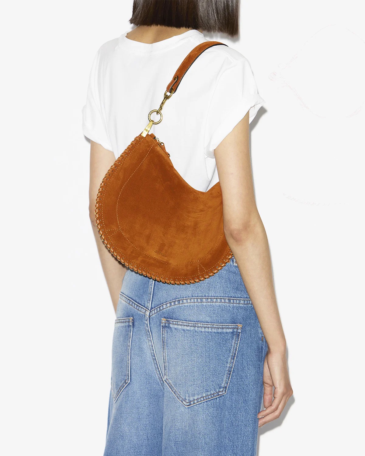 Tasche OSKAN SOFT ZIP in Cognac, Isabel marant