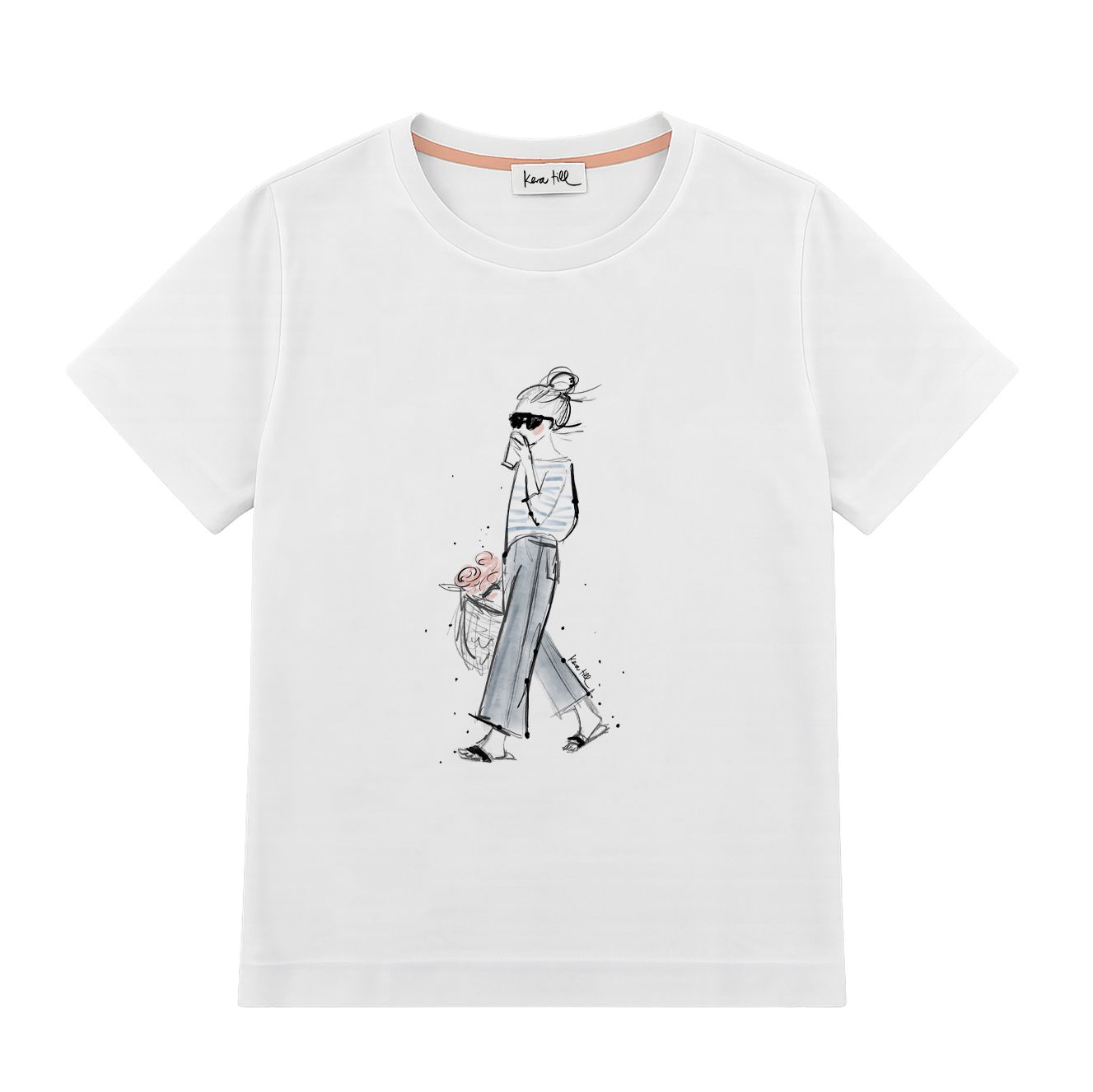 T-Shirt WALKING GIRL, KERA TILL,
