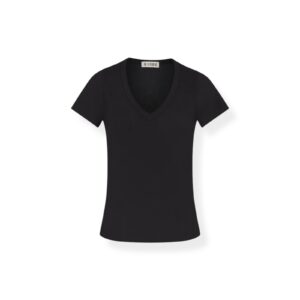 T-Shirt Deep V-Neck in Ivory, Éterne, #CHLOE062