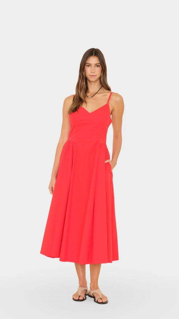 Kleid BARDOT in Red Flash, XIRENA