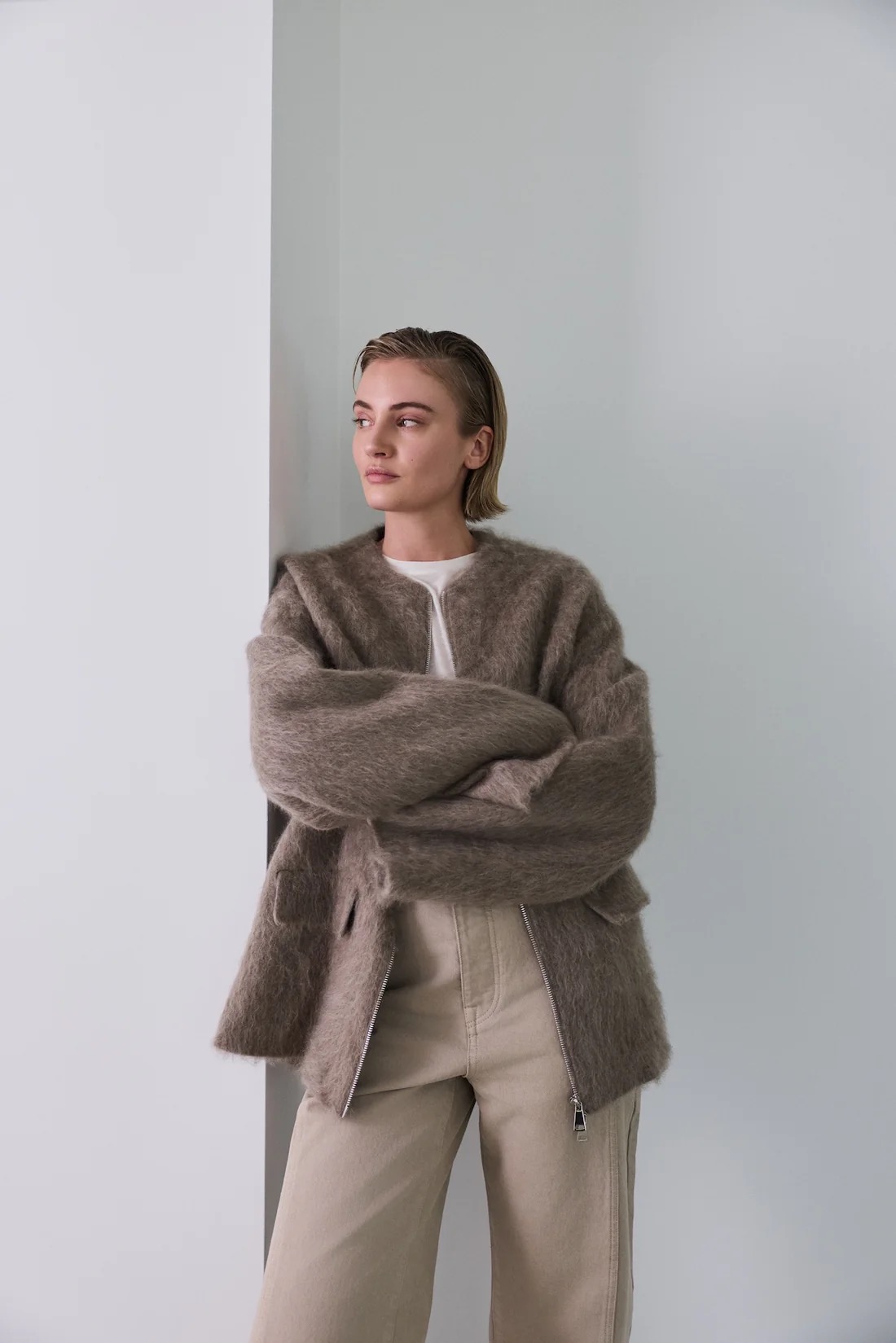 Jacke SORGENFRI in Taupe, ENVELOPE 1976